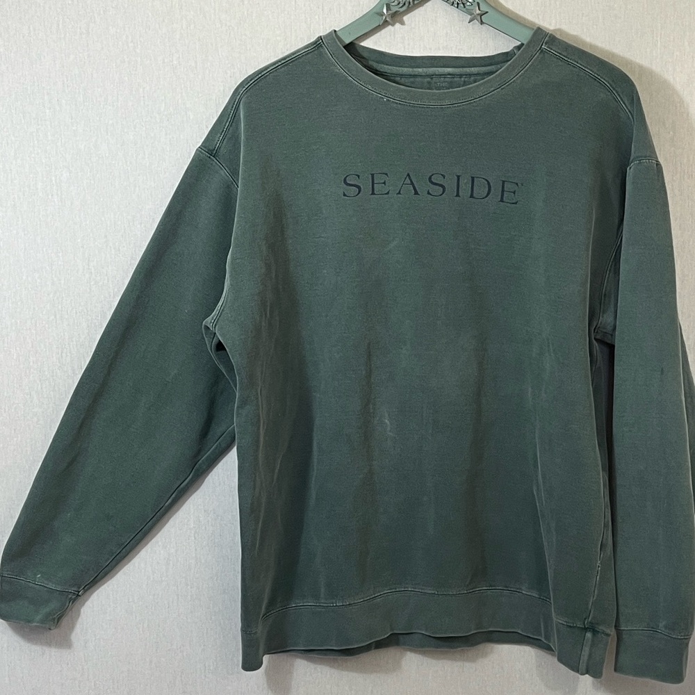 Seaside Crewneck Sweatshirt - Forest Green